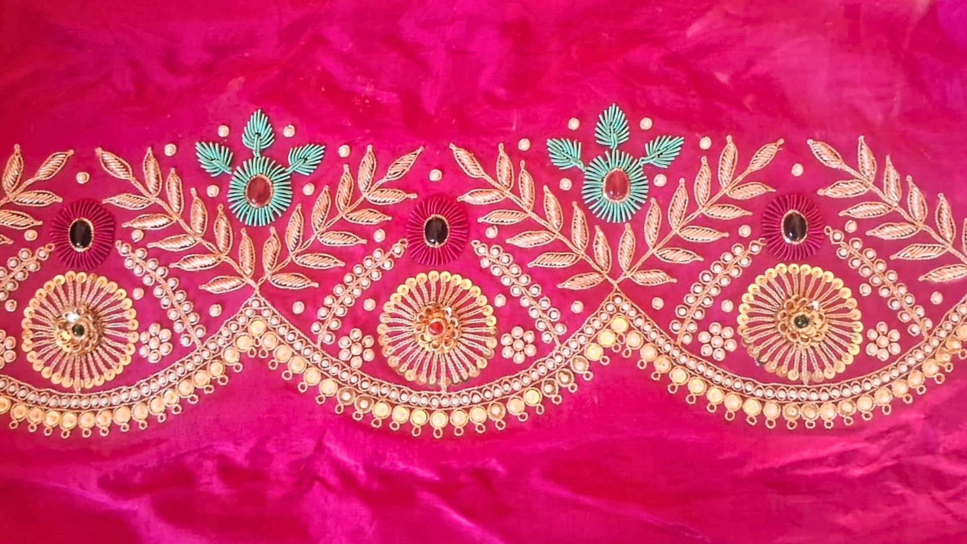 Heritage Gota Patti Zari Zardosi Handcrafted Suit for Women